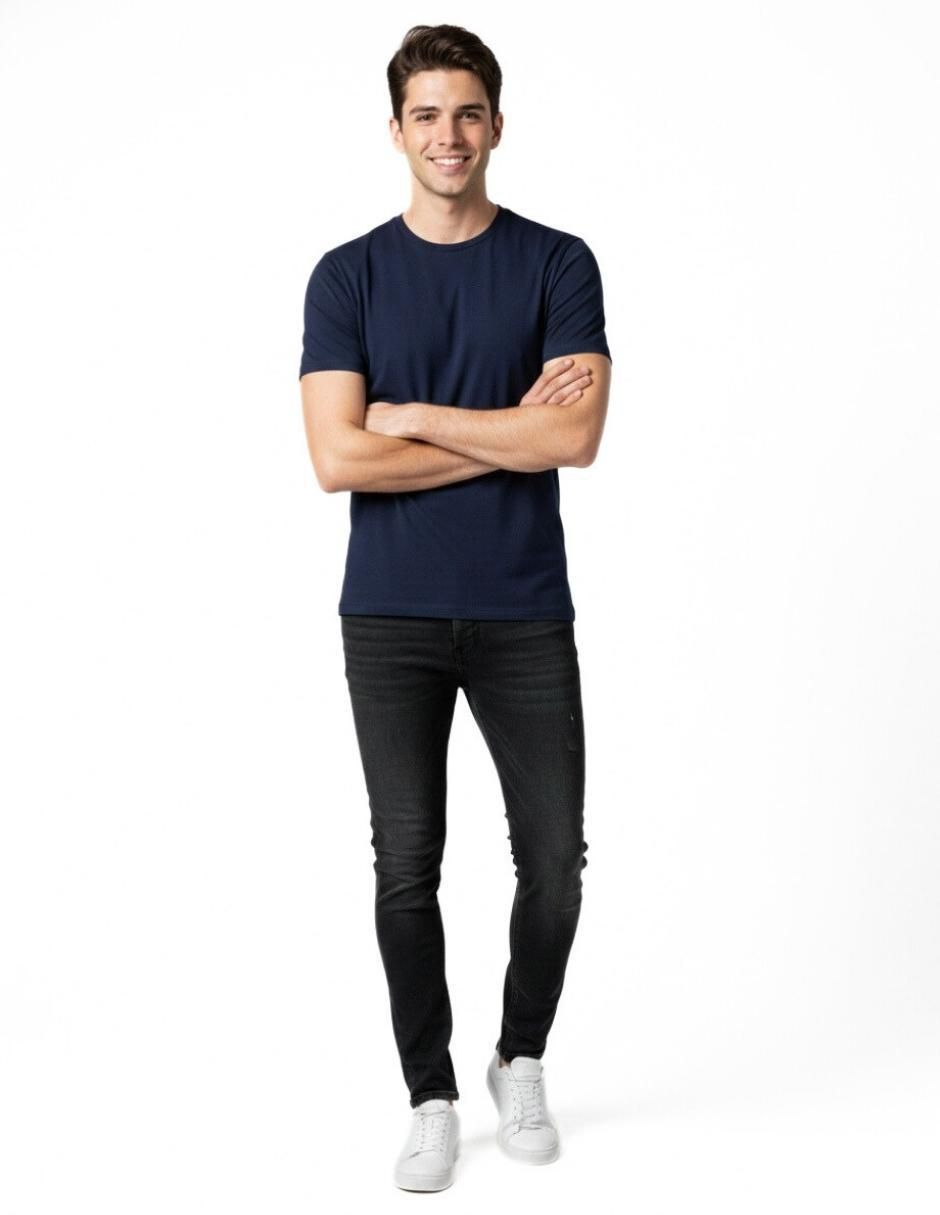 Set playera cuello redondo para hombre 3