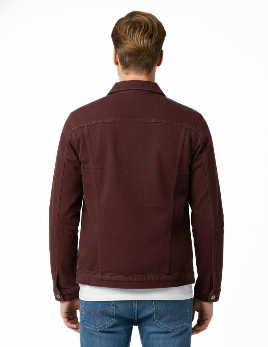 Set chamarra de mezclilla con bolsillos para hombre 6