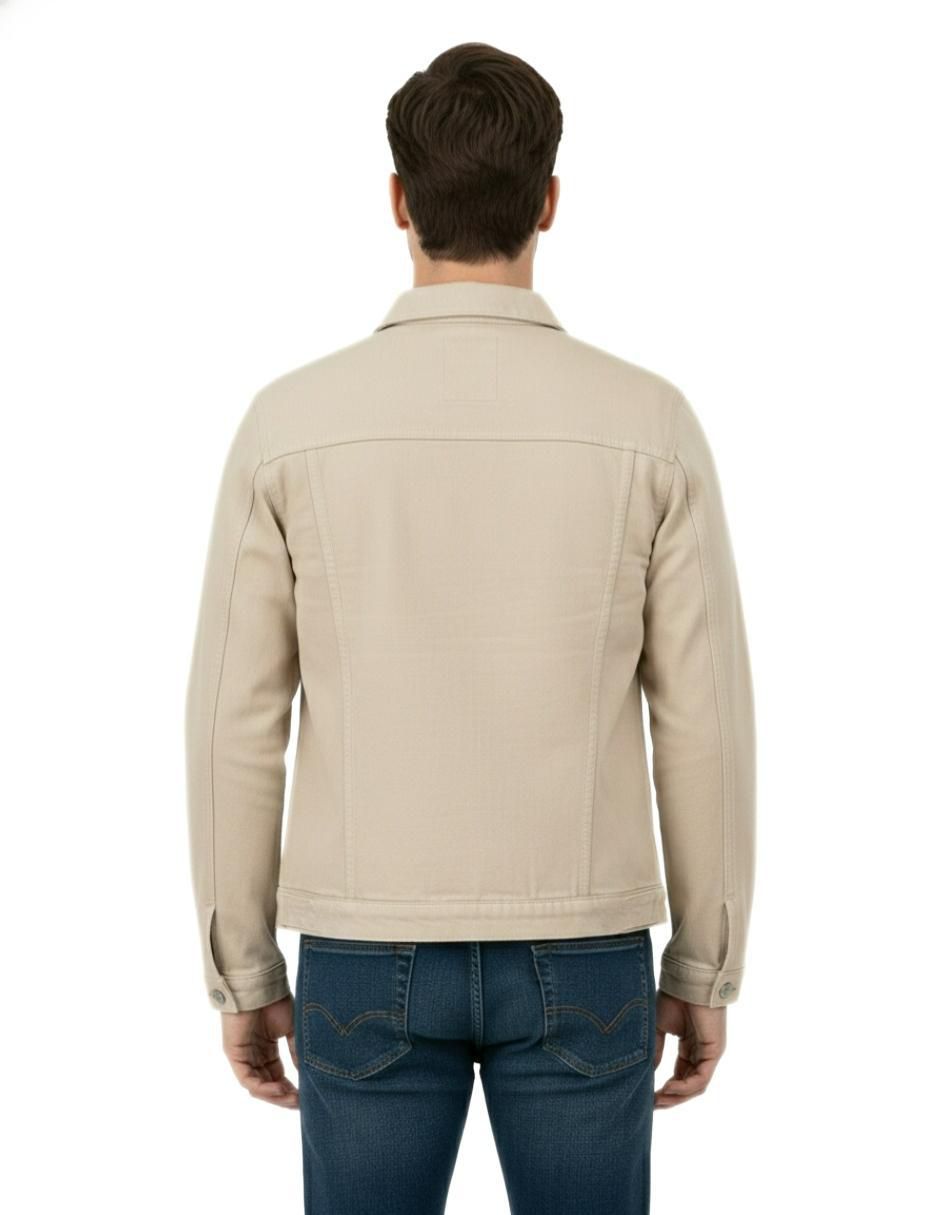 Set chamarra de mezclilla con bolsillos para hombre 4
