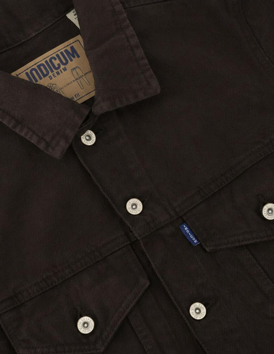 Set chamarra denim de mezclilla con bolsillos para hombre 10