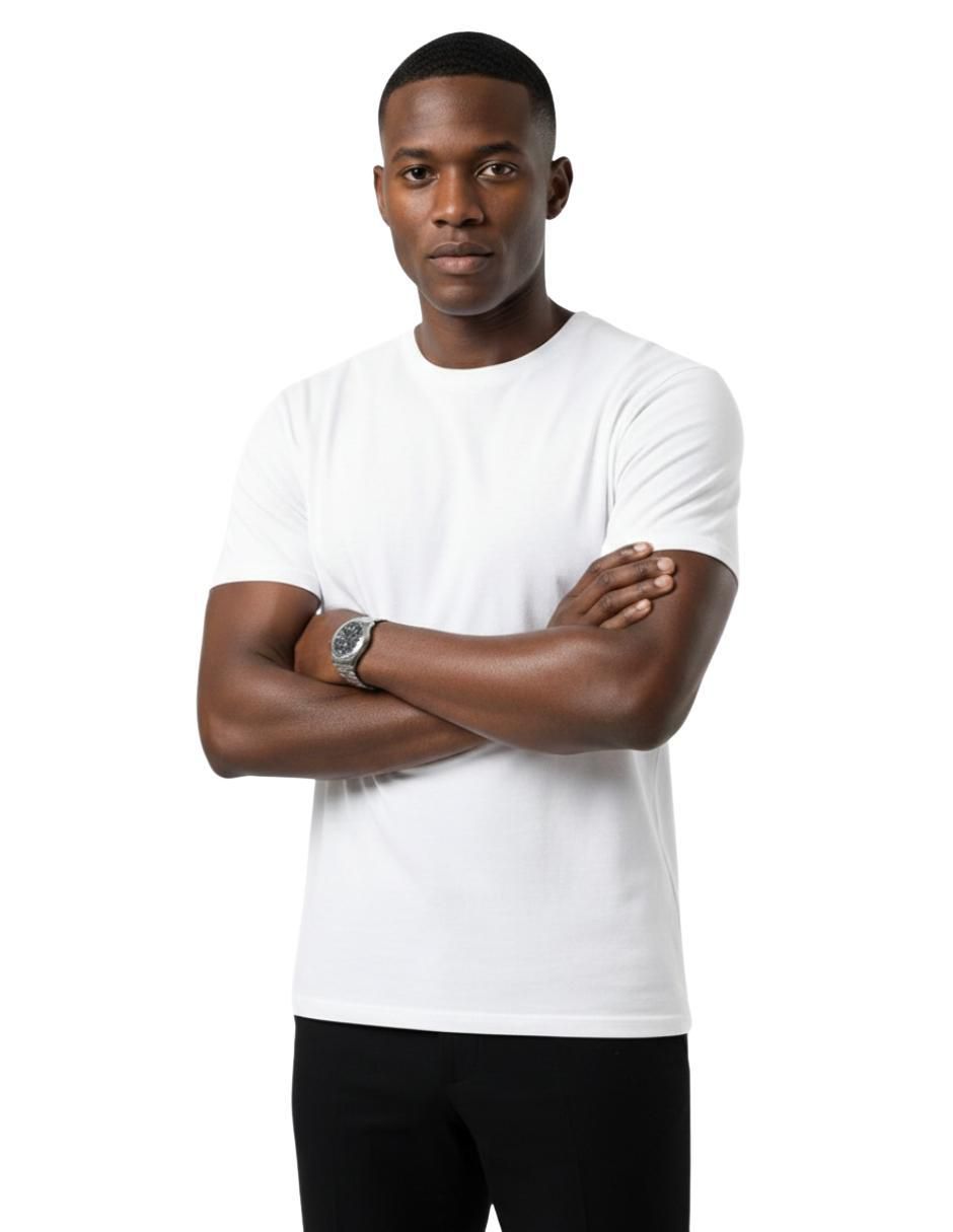 Set playera cuello redondo para hombre