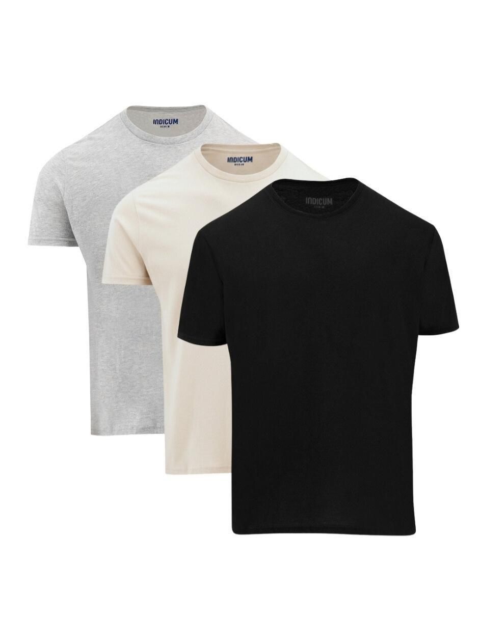Set playera cuello redondo para hombre