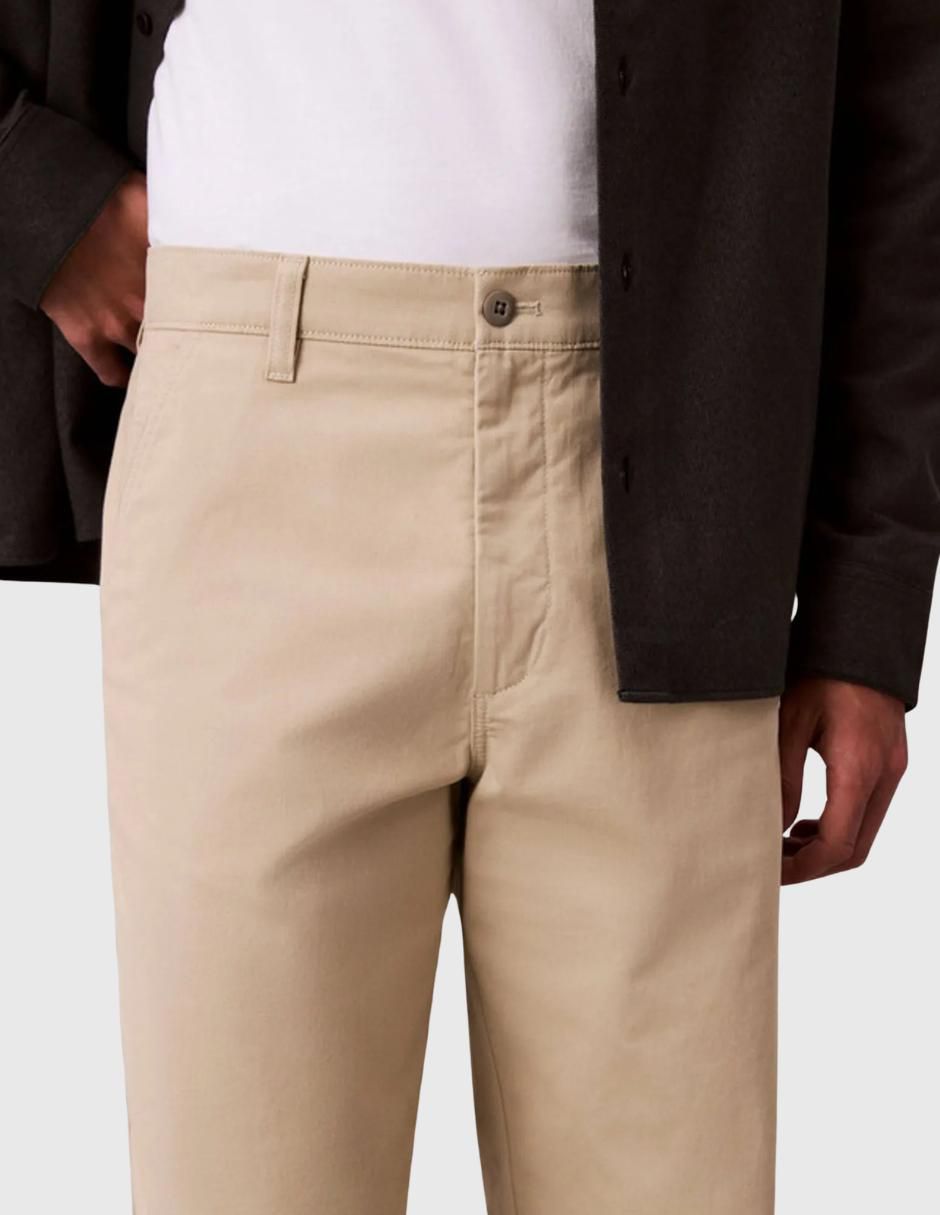 Pantalón business casual regular de algodón para hombre 4