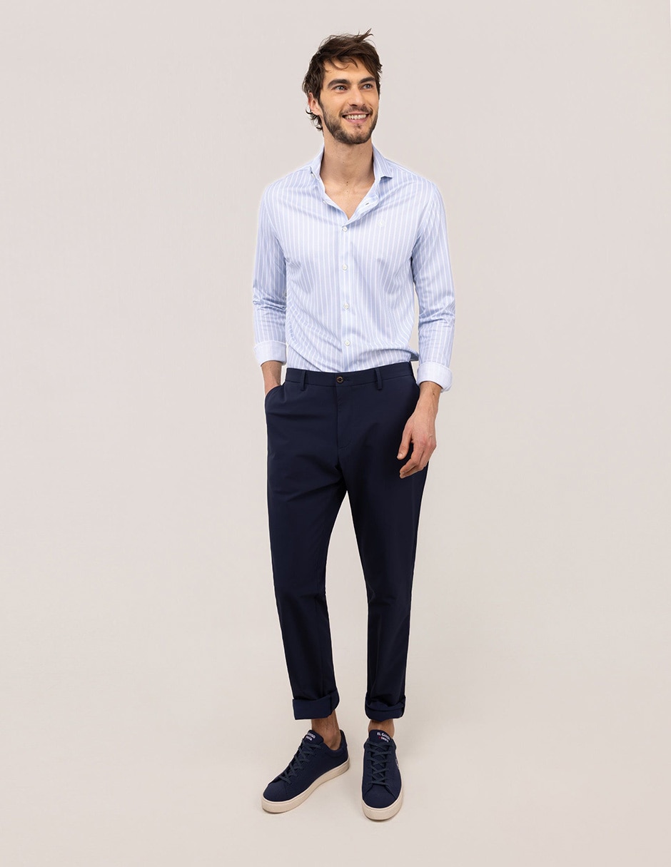 Camisa casual manga larga para hombre 2
