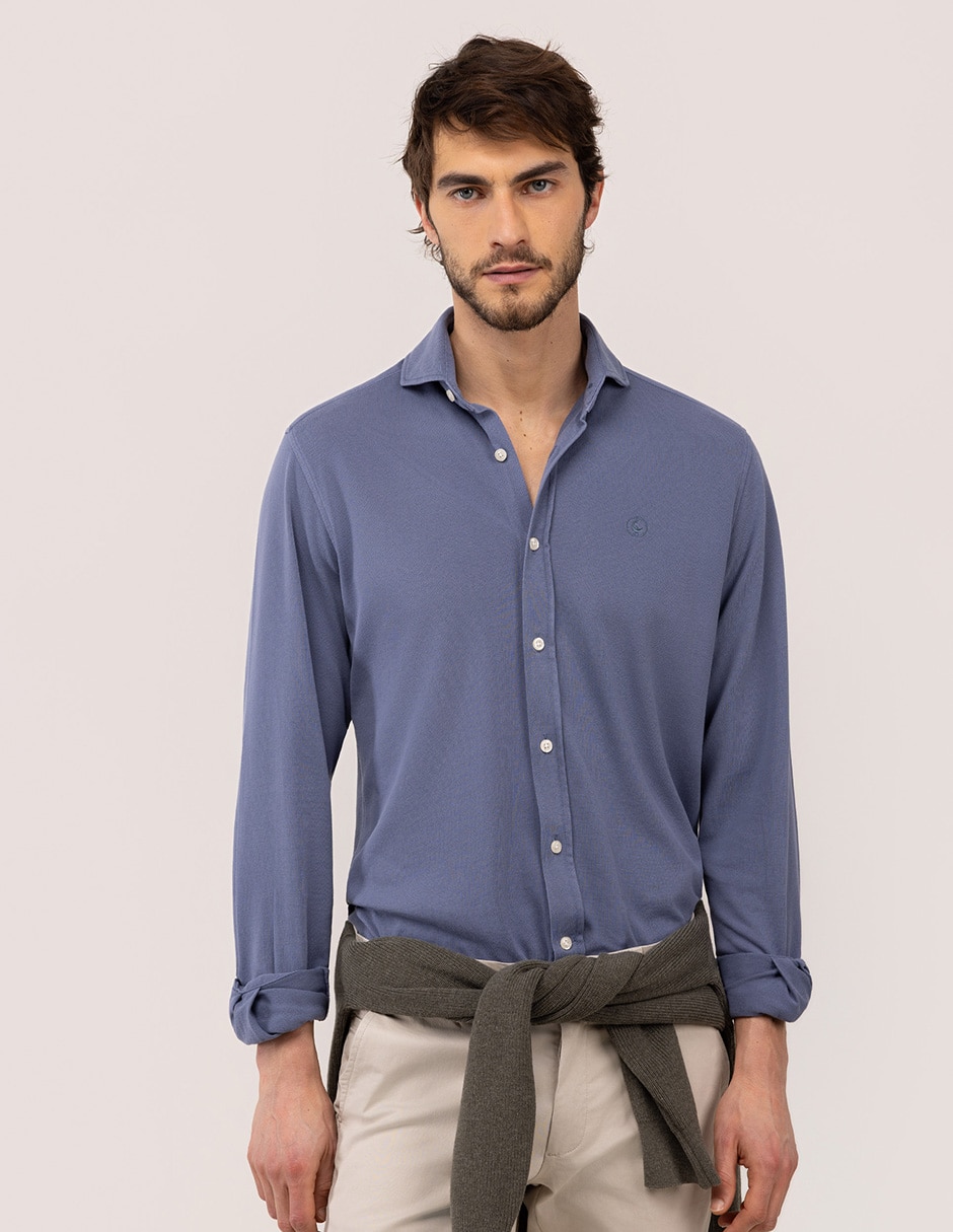 CAMISA EL GANSO 1050S, XG, AZUL MARINO