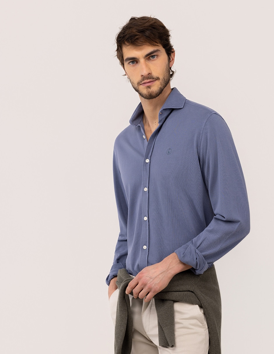 CAMISA EL GANSO 1050S, XG, AZUL MARINO