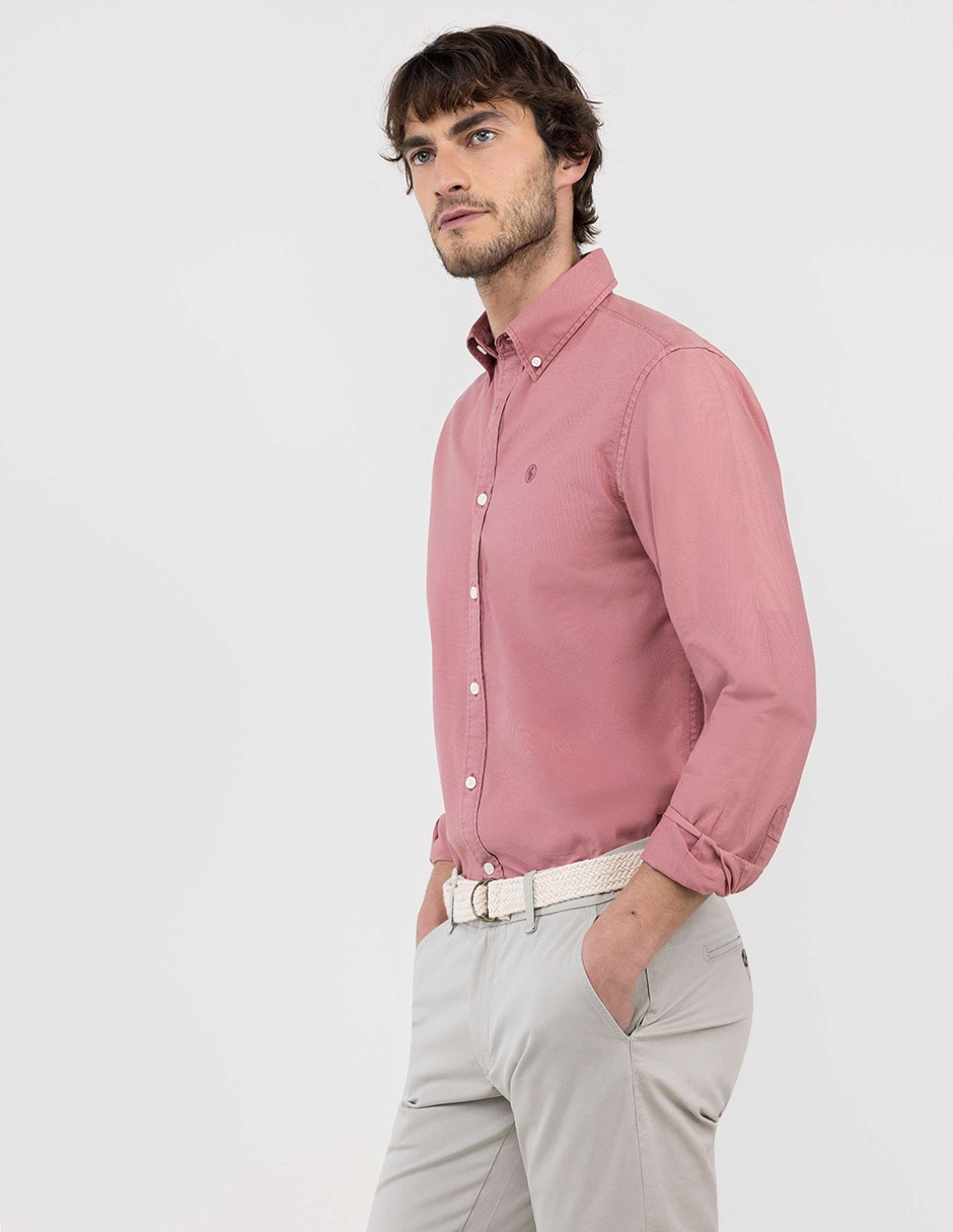 Camisa casual de algodón manga larga para hombre 3