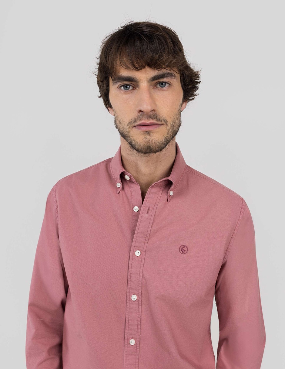 Camisa casual de algodón manga larga para hombre 5