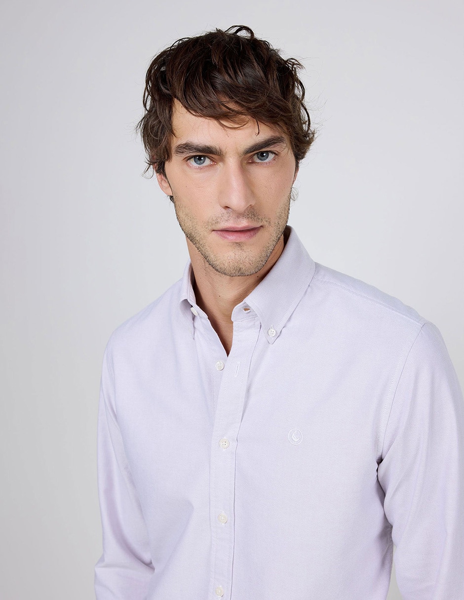 Camisa casual de algodón manga larga para hombre 3