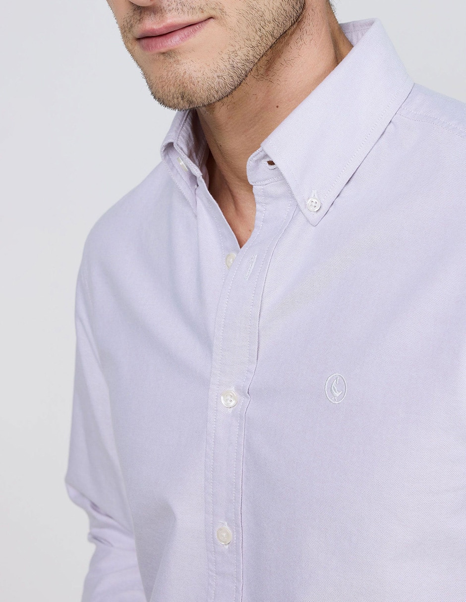 Camisa casual de algodón manga larga para hombre 5