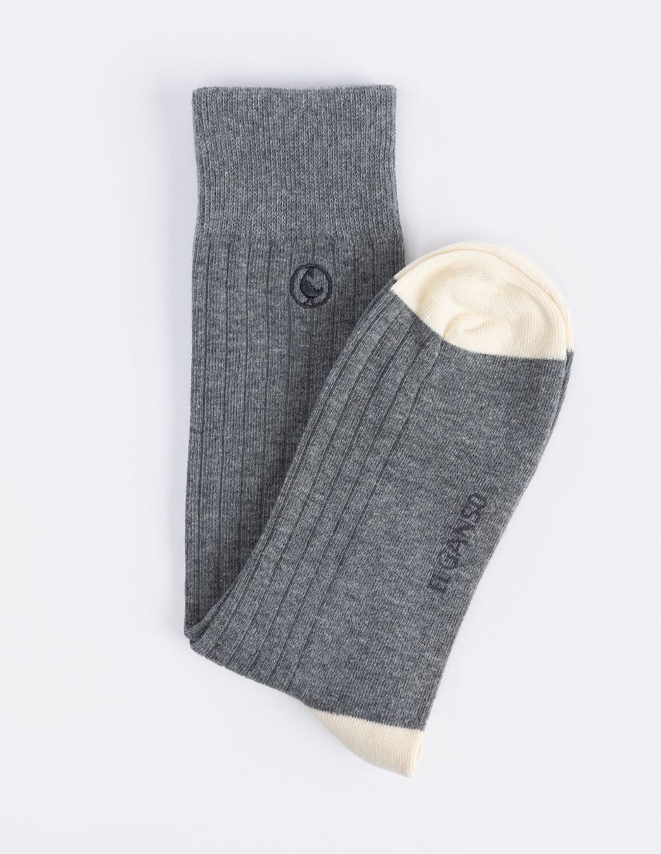 CALCETINES EL GANSO 40, UNITALLA, GRIS