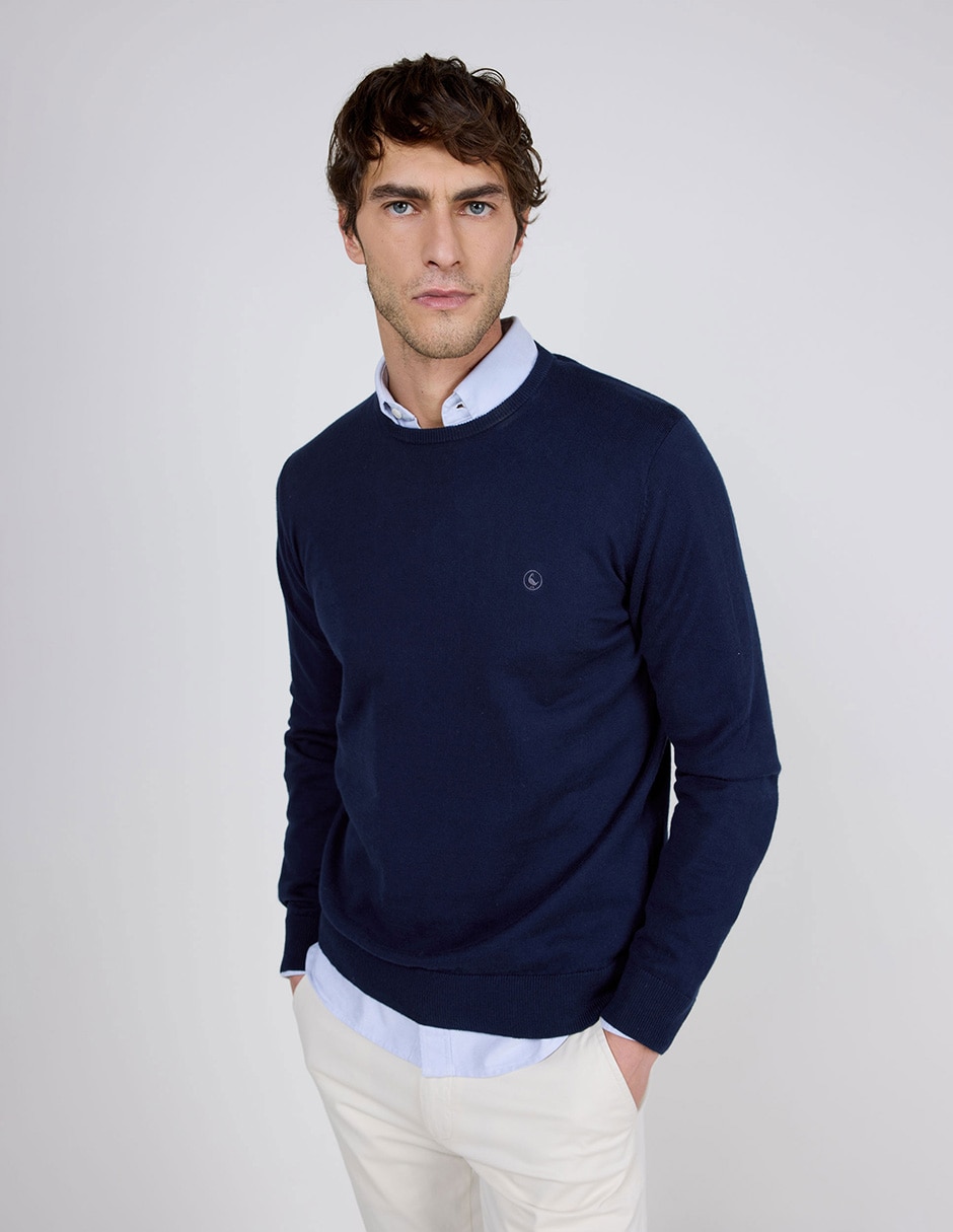 Suéter cuello redondo para hombre