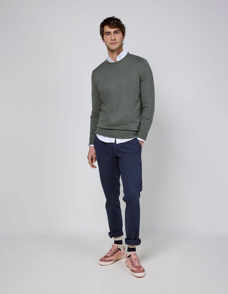 Suéter cuello redondo para hombre 2