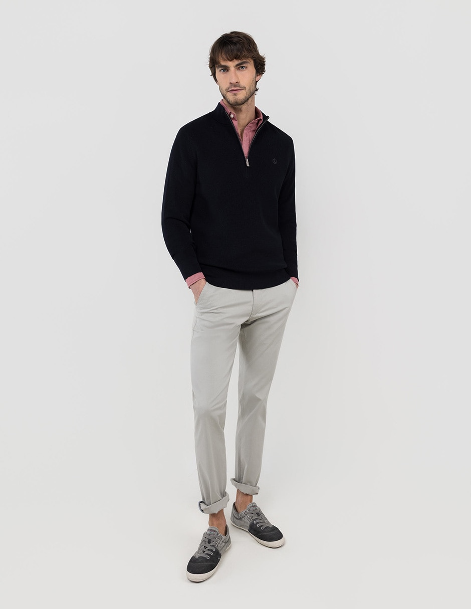 Suéter cuello alto para hombre 2