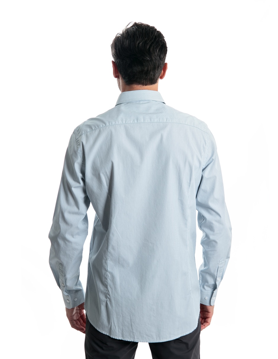 Camisa casual de algodón manga larga para hombre 4