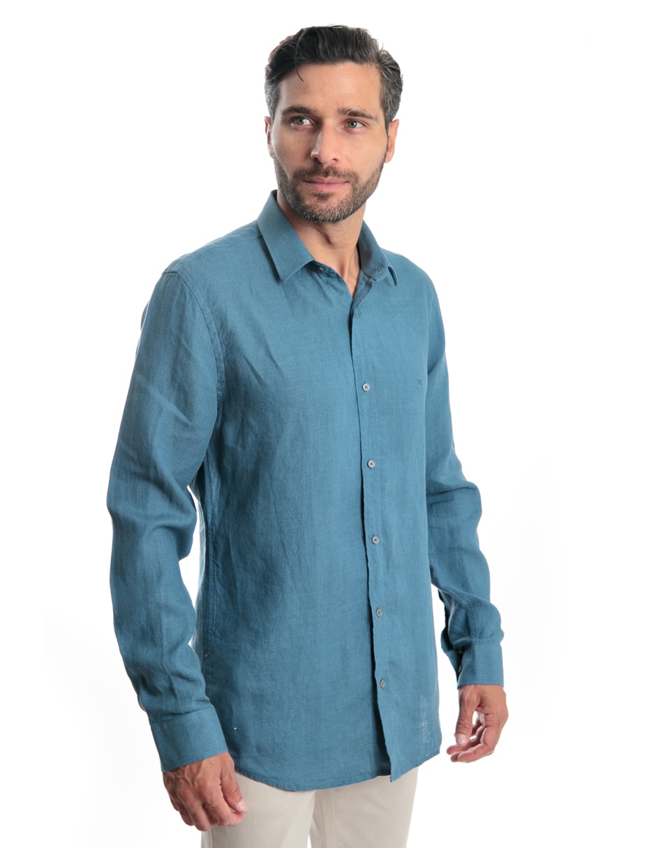 Camisa casual manga corta para hombre 4