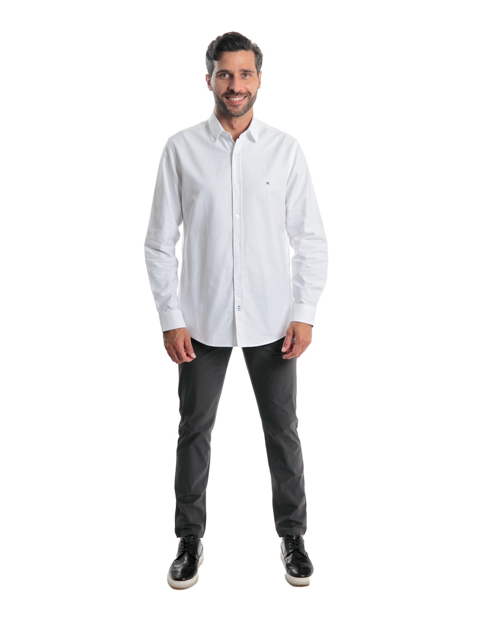 Camisa casual de algodón manga larga para hombre 2