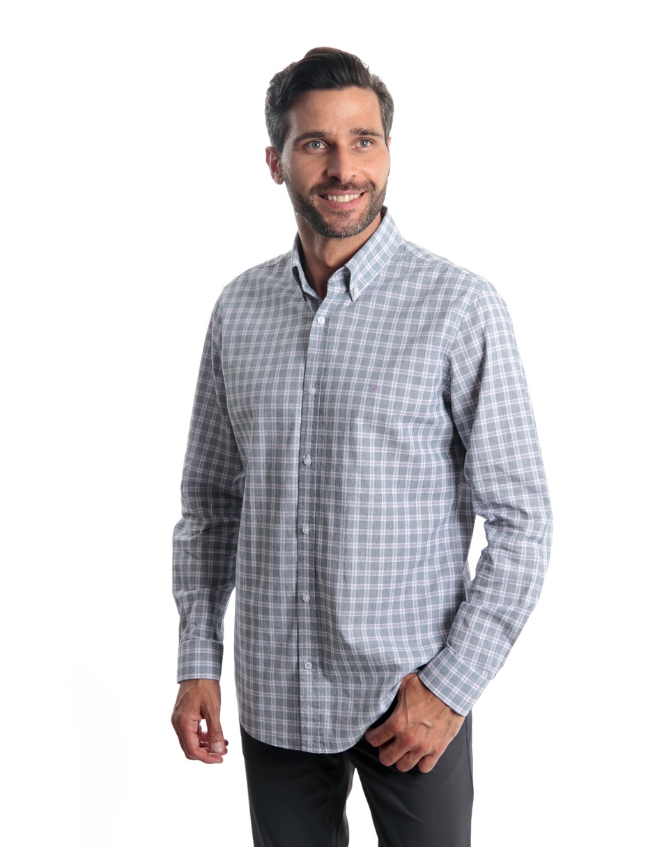 Camisa casual de algodón manga larga para hombre 3