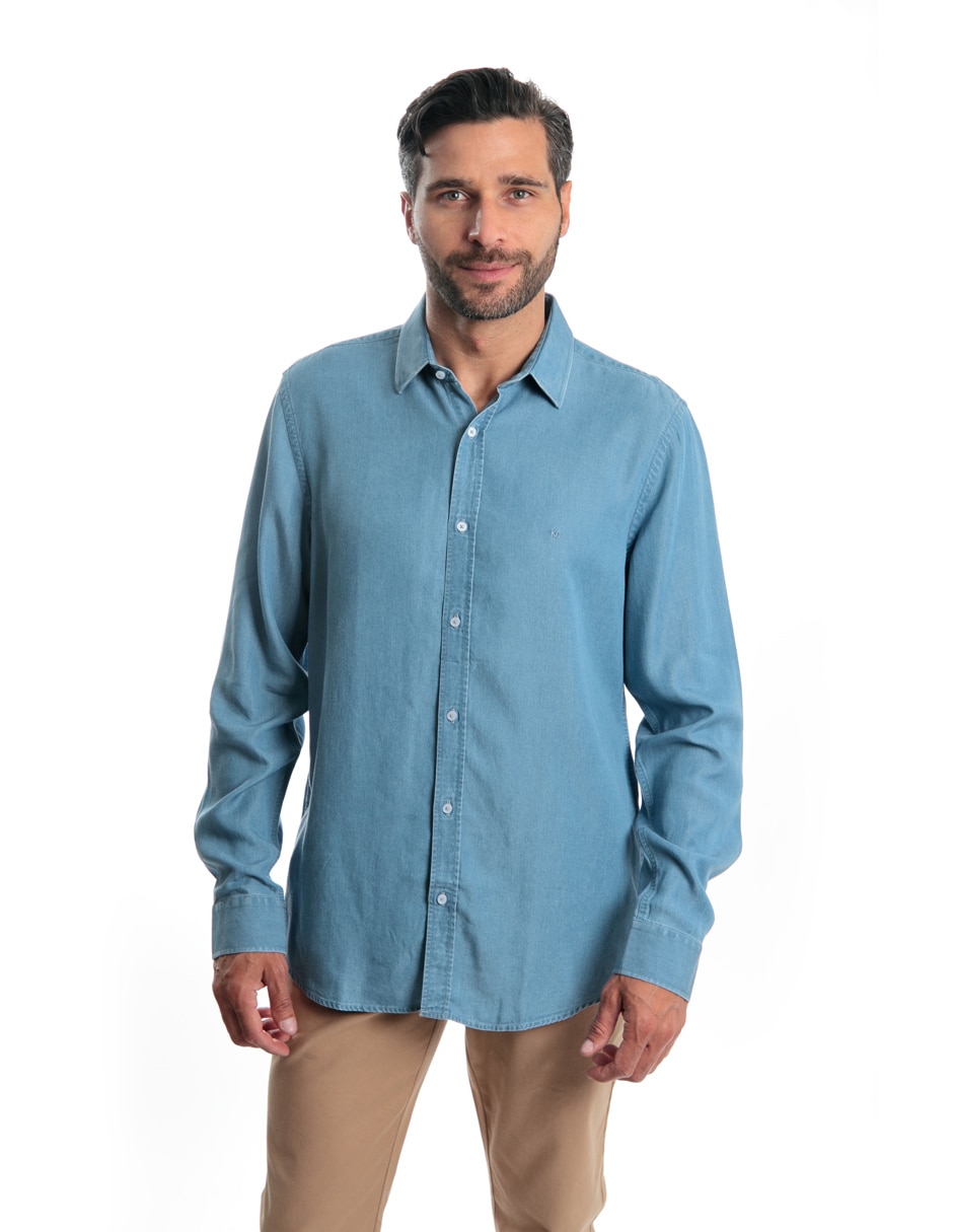 Camisa casual manga larga para hombre Camisa casual manga larga para hombre