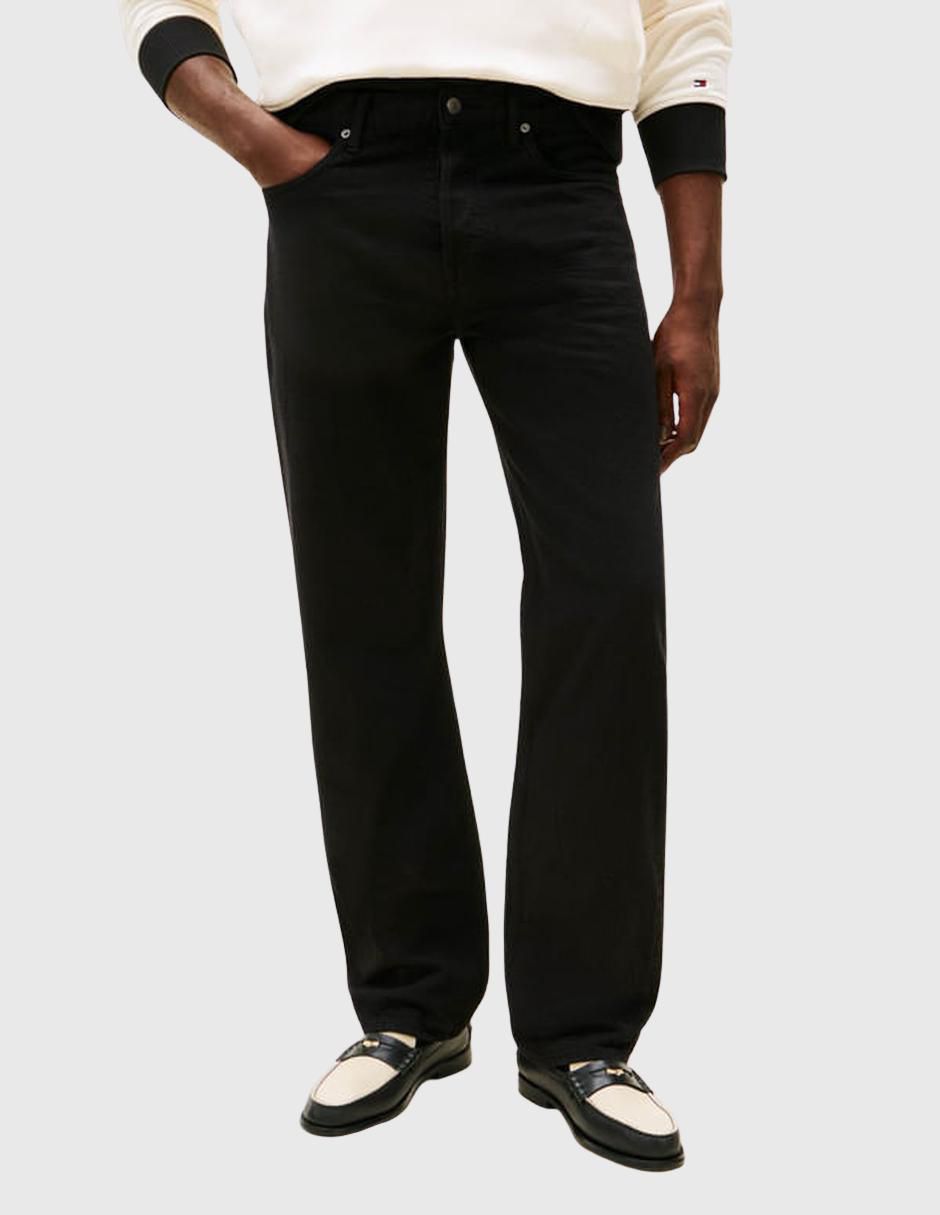 Jeans regular lavado obscuro para hombre