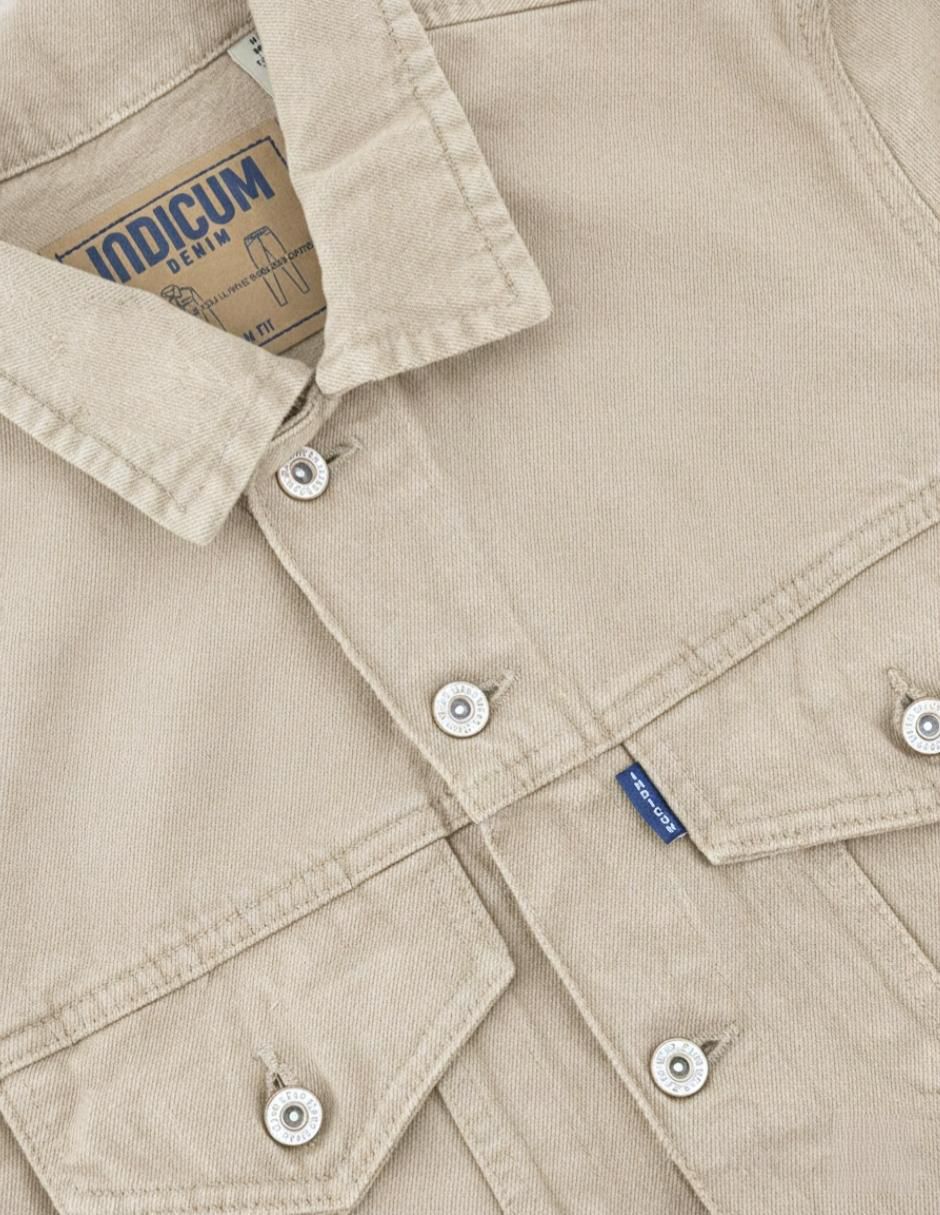 Set chamarra denim de mezclilla con bolsillos para hombre 2