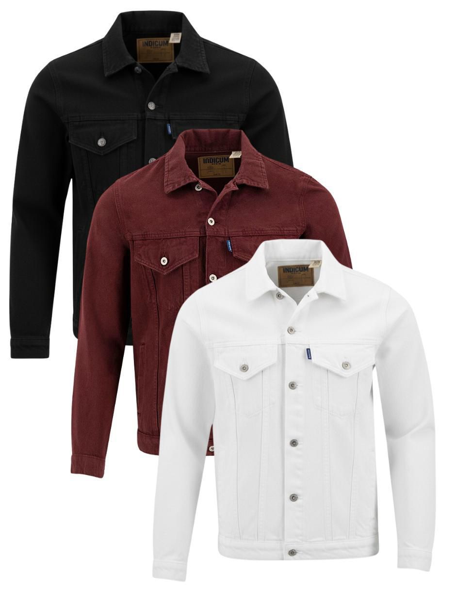 Set chamarra denim de mezclilla con bolsillos para hombre Set chamarra denim de mezclilla con bolsillos para hombre