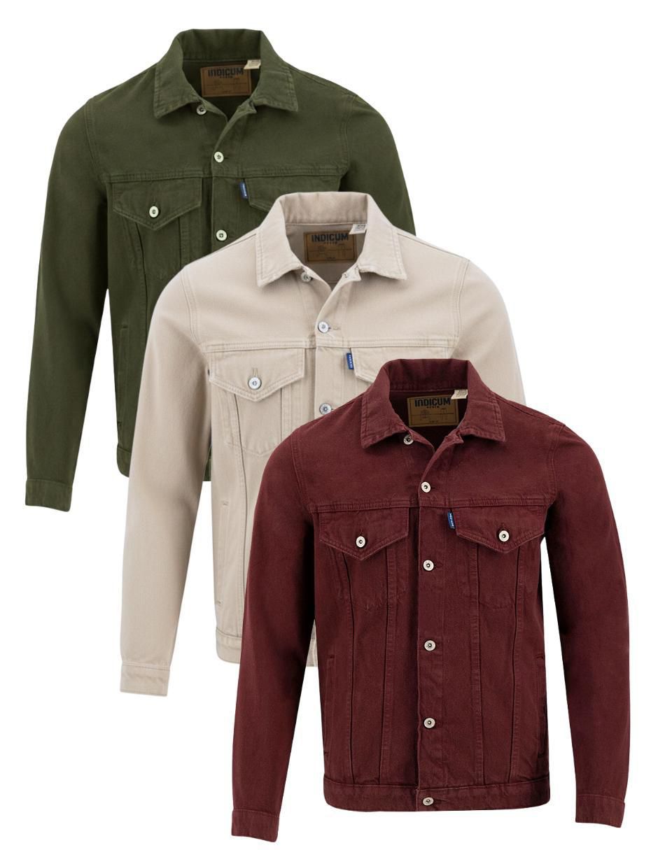 Set chamarra denim de mezclilla con bolsillos para hombre Set chamarra denim de mezclilla con bolsillos para hombre