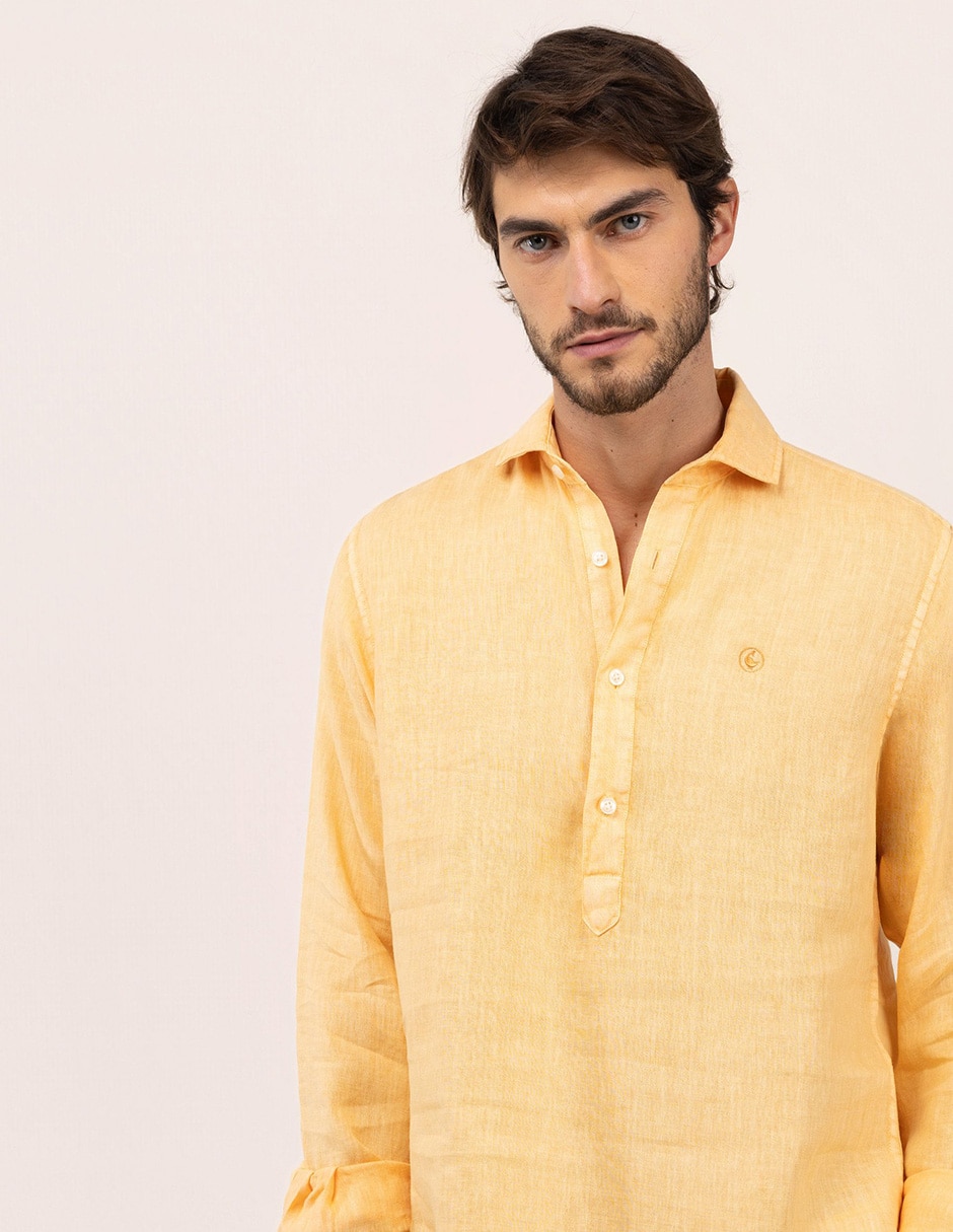 CAMISA EL GANSO 1050, G, NARANJA CLARO