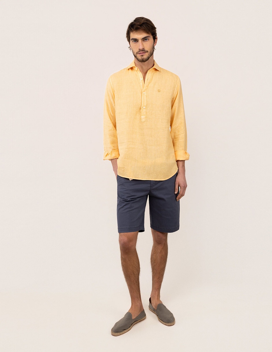 CAMISA EL GANSO 1050, G, NARANJA CLARO